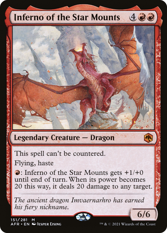 Inferno of the Star Mounts (Promo Pack) [Dungeons & Dragons: Adventures in the Forgotten Realms Promos] Foil