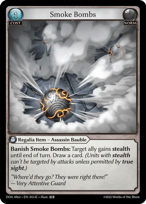 Smoke Bombs (053) [Dawn of Ashes: Alter Edition] Foil