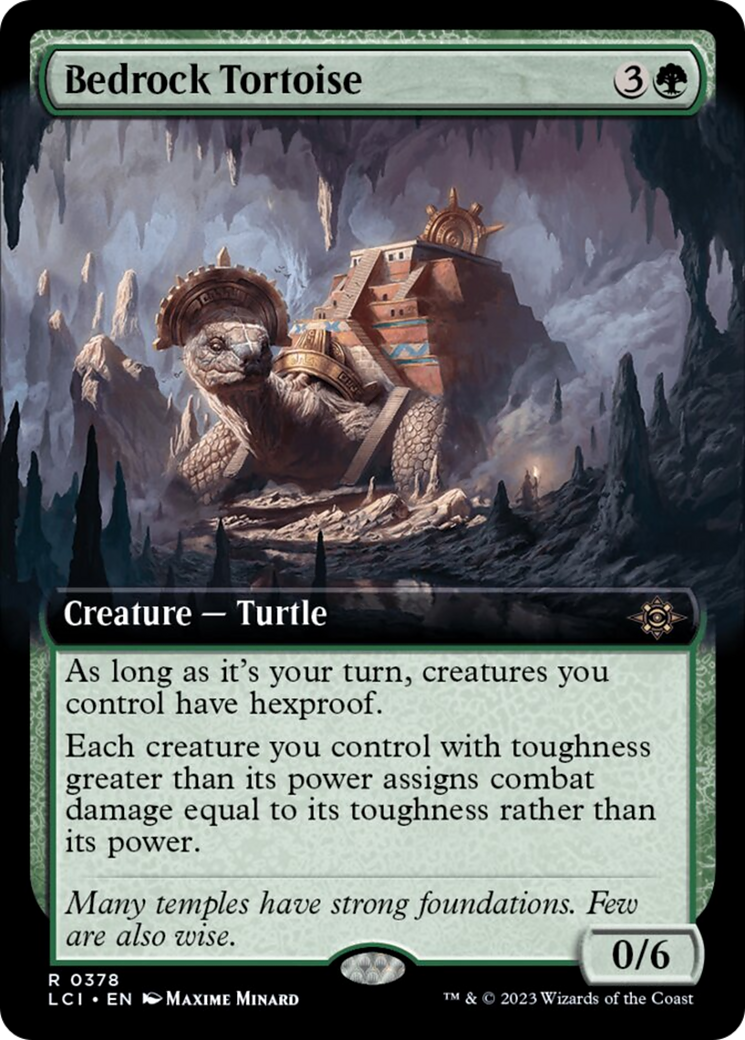 Bedrock Tortoise (Extended Art) [The Lost Caverns of Ixalan] | Silver Goblin