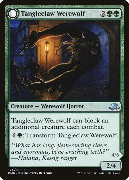 Tangleclaw Werewolf (174) Foil - Eldritch Moon