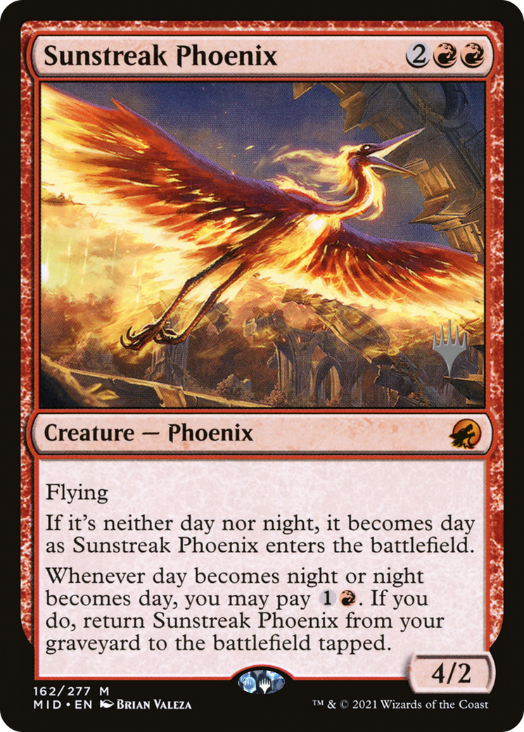 Sunstreak Phoenix (Promo Pack) [Innistrad: Midnight Hunt Promos] Foil