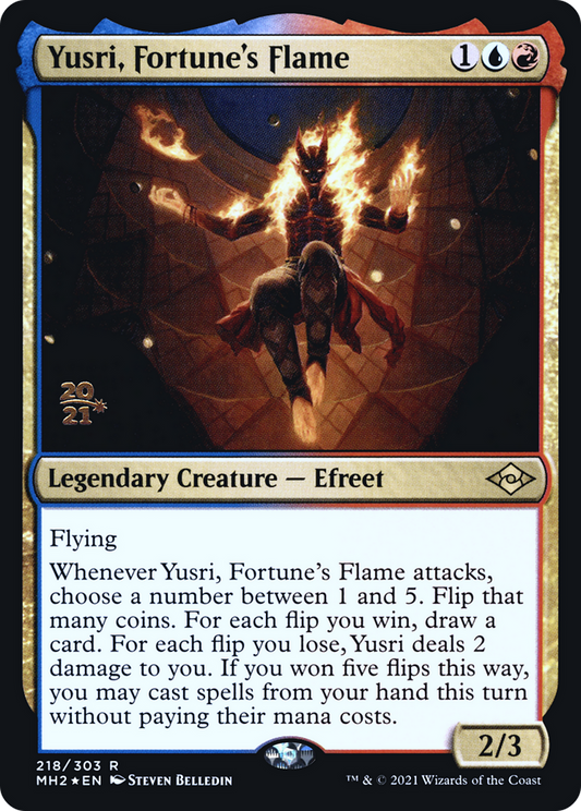 Yusri, Fortune's Flame [Modern Horizons 2 Prerelease Promos]