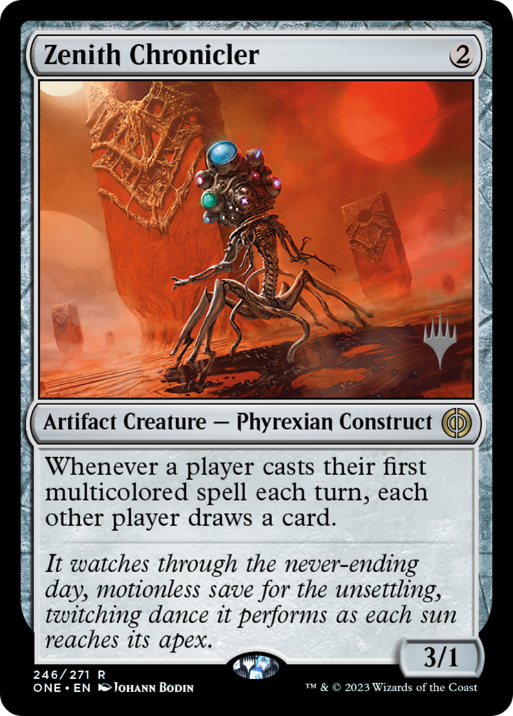 Zenith Chronicler (Promo Pack) [Phyrexia: All Will Be One Promos] Foil