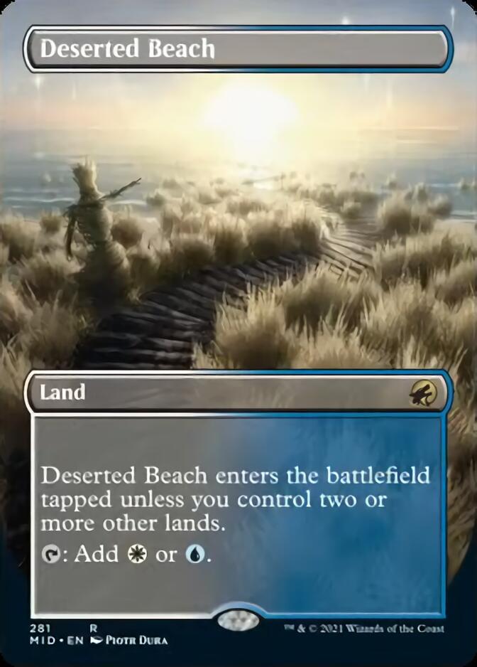 Deserted Beach (Borderless Alternate Art) [Innistrad: Midnight Hunt] | Silver Goblin