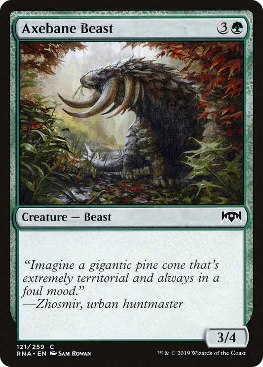 Axebane Beast [Ravnica Allegiance] Foil
