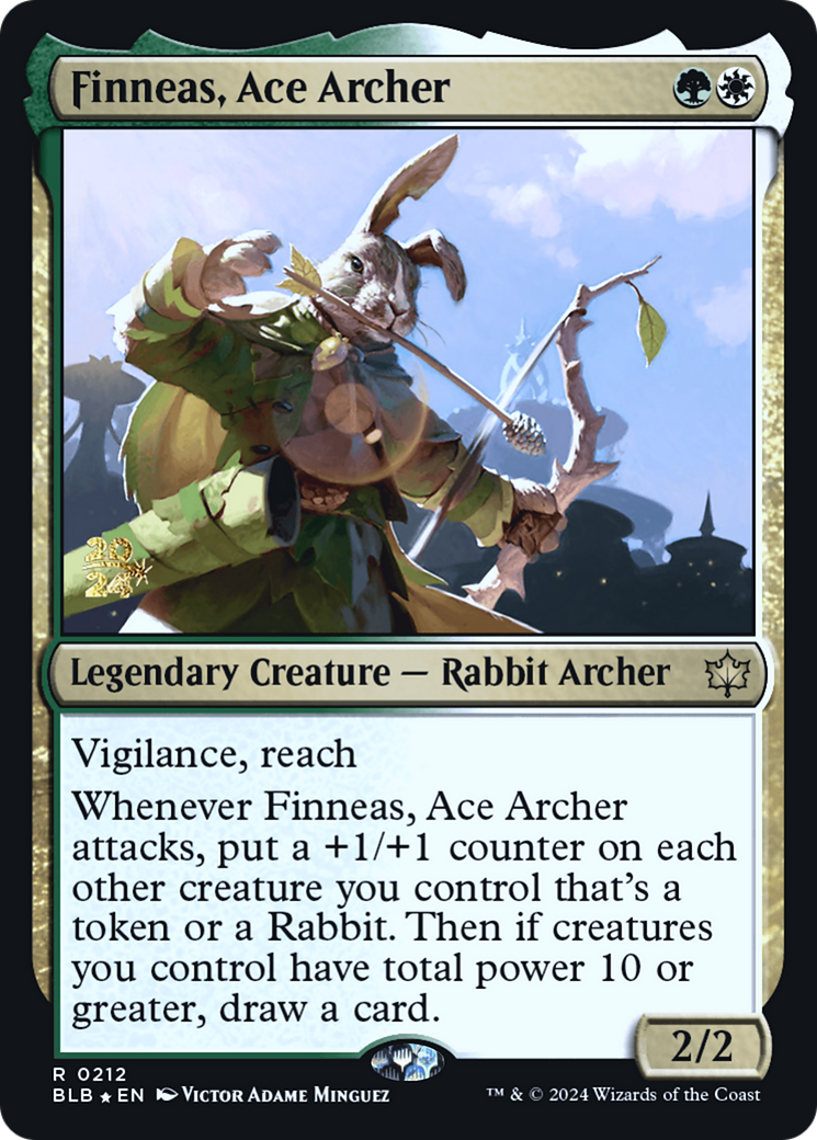 Finneas, Ace Archer [Bloomburrow Prerelease Promos] | Silver Goblin