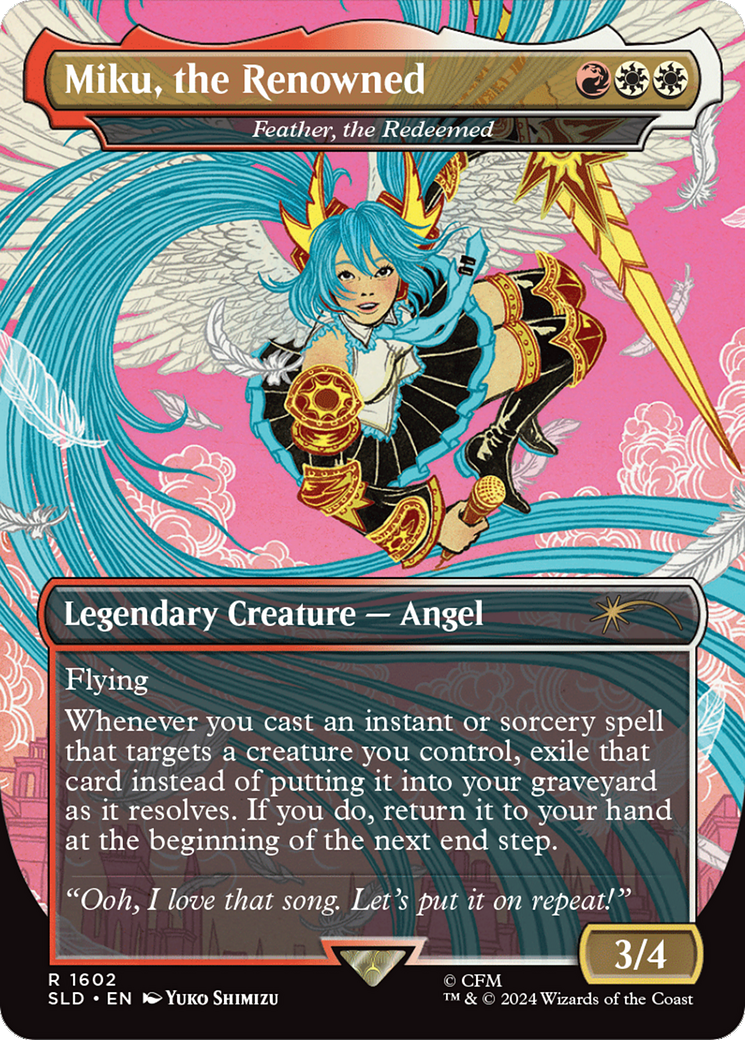 Miku, the Renowned - Feather, the Redeemed [Secret Lair Drop Series] | Silver Goblin
