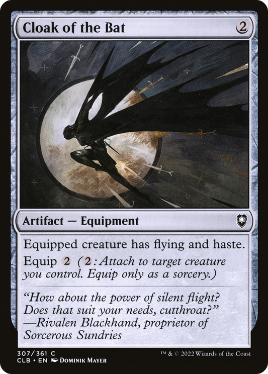 Cloak of the Bat [Commander Legends: Battle for Baldur's Gate] Foil
