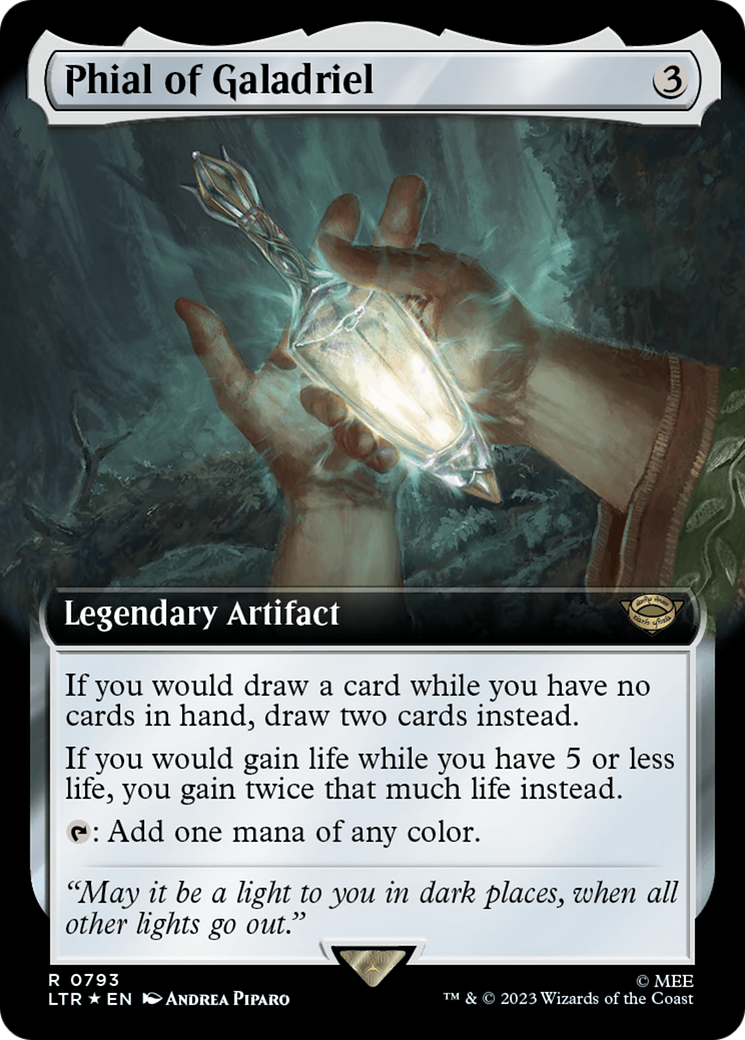 Phial of Galadriel (Extended Art) (Surge Foil) [The Lord of the Rings: Tales of Middle-Earth] | Silver Goblin