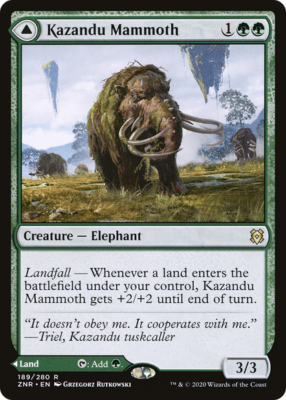 Kazandu Mammoth // Kazandu Valley [Zendikar Rising]