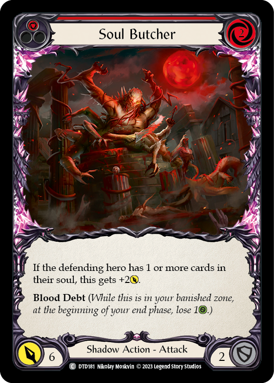 Soul Butcher (Red) Rainbow Foil (DTD181) - Dusk till Dawn | Silver Goblin