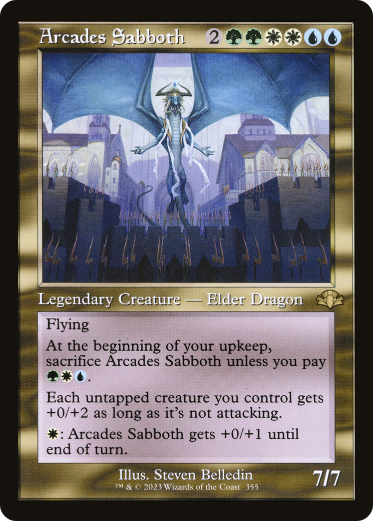 Arcades Sabboth (Retro) [Dominaria Remastered] | Silver Goblin