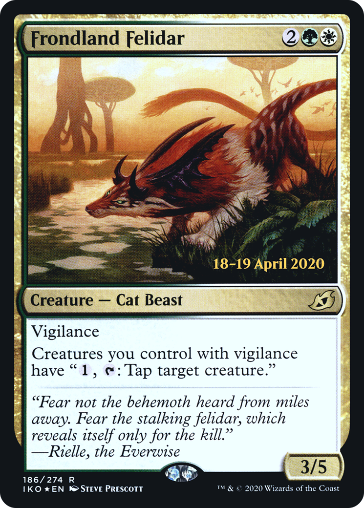 Frondland Felidar [Ikoria: Lair of Behemoths Prerelease Promos] | Silver Goblin