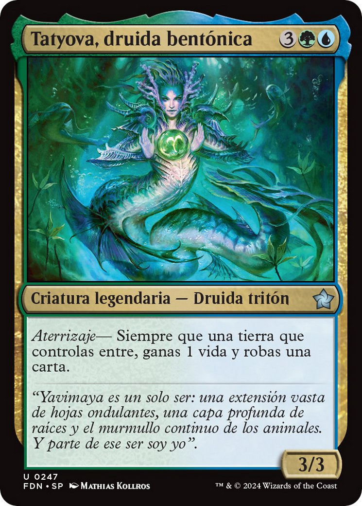 Tatyova, Benthic Druid [Foundations] | Silver Goblin