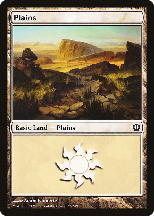 Plains (232) [Theros] Foil