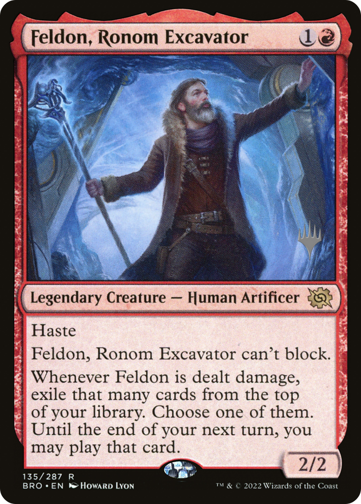 Feldon, Ronom Excavator (Promo Pack) [The Brothers' War Promos]