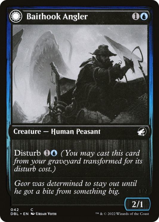 Baithook Angler // Hook-Haunt Drifter [Innistrad: Double Feature] Foil
