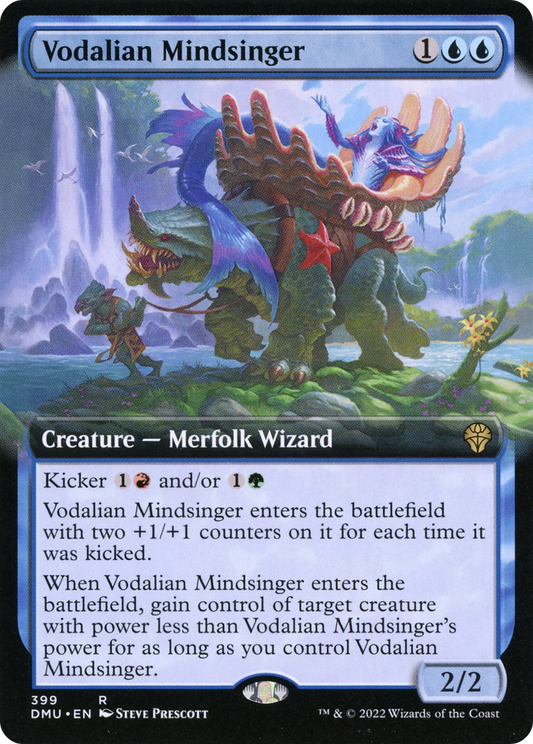 Vodalian Mindsinger (Extended Art) [Dominaria United] Foil
