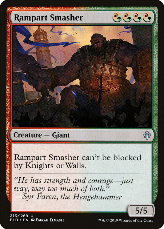 Rampart Smasher [Throne of Eldraine] Foil