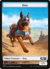 Demon // Dog Double-Sided Token [Core Set 2021 Tokens] | Silver Goblin