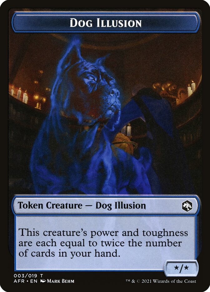 Angel // Dog Illusion Double-Sided Token [Dungeons & Dragons: Adventures in the Forgotten Realms Tokens] | Silver Goblin