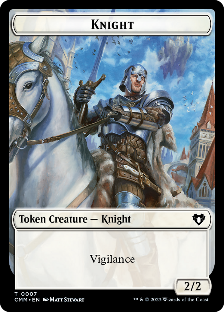 Eldrazi // Knight Double-Sided Token [Commander Masters Tokens] | Silver Goblin