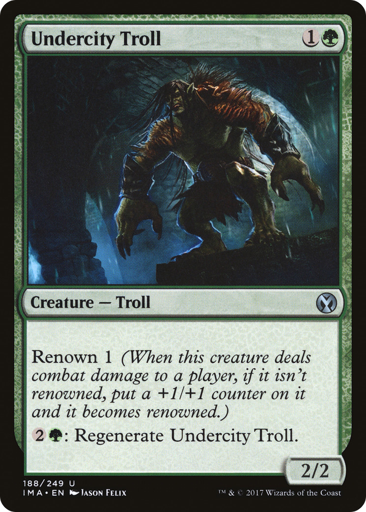 Undercity Troll (188) Foil - Iconic Masters