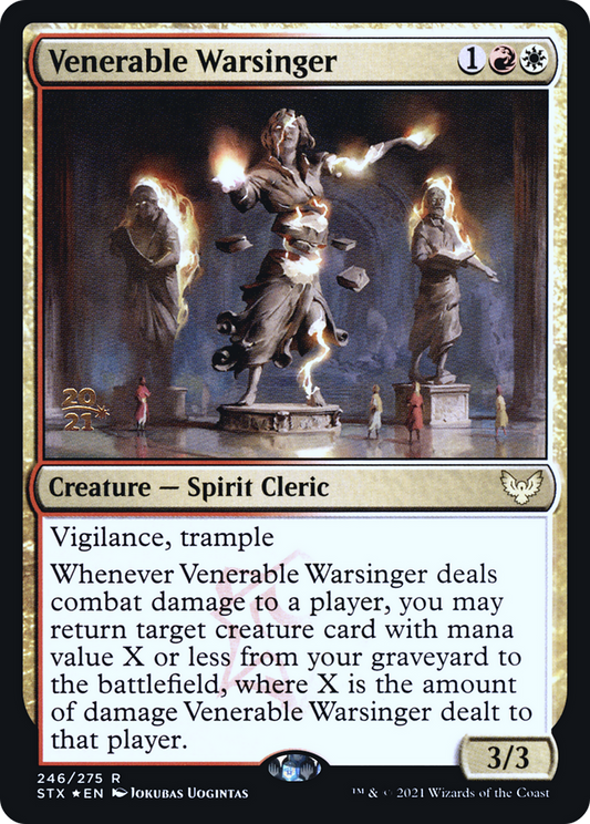 Venerable Warsinger [Strixhaven: School of Mages Prerelease Promos]