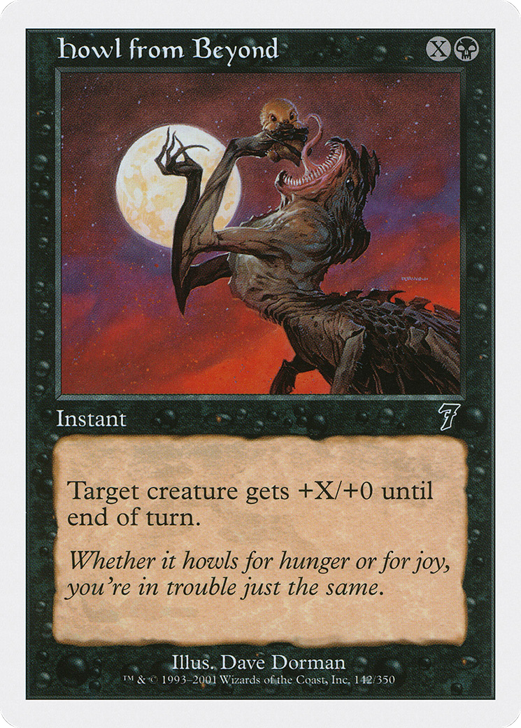 Howl from Beyond (142) Foil - Seventh Edition