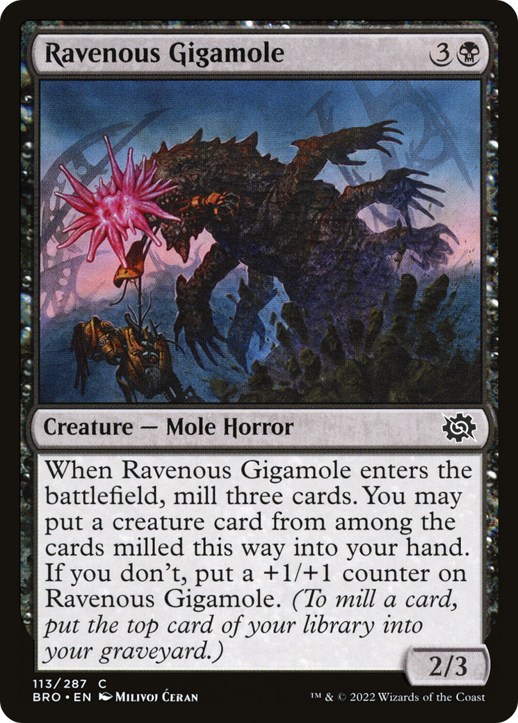 Ravenous Gigamole [The Brothers' War] Foil