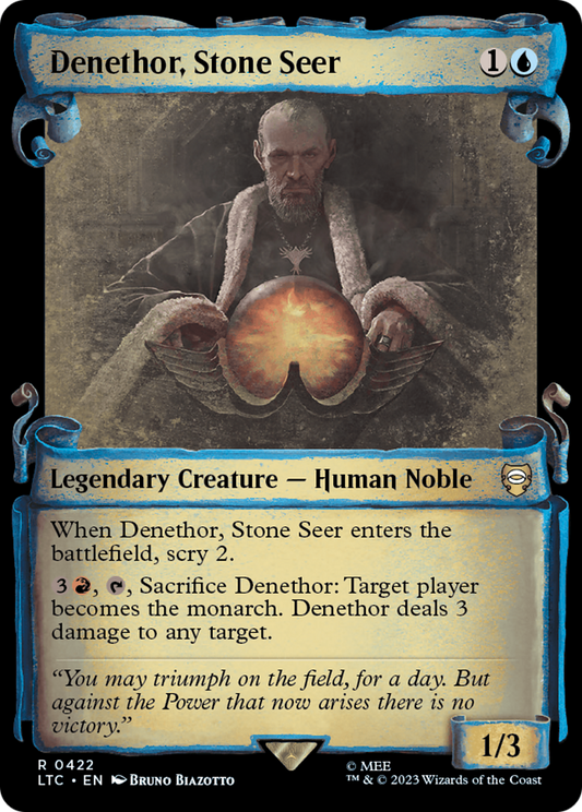 Denethor, Stone Seer [The Lord of the Rings: Tales of Middle-Earth Commander Showcase Scrolls] Foil