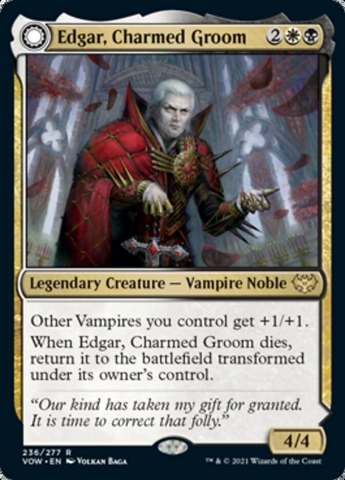 Edgar, Charmed Groom // Edgar Markov's Coffin [Innistrad: Crimson Vow] | Silver Goblin