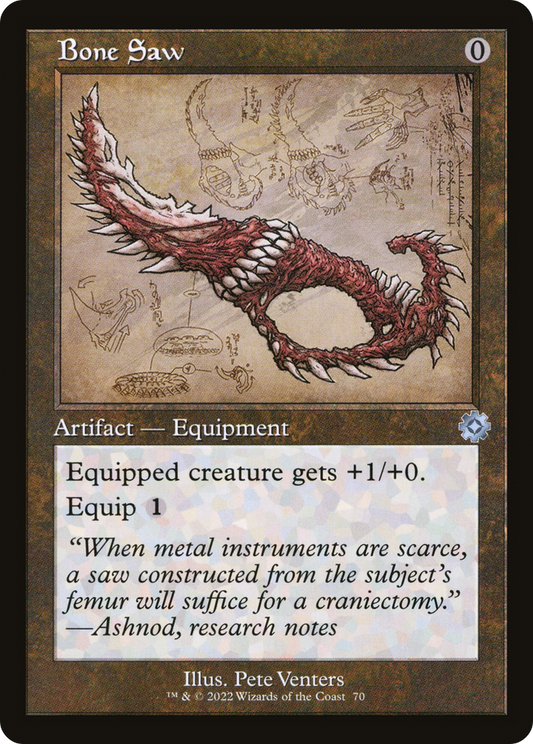 Bone Saw (Retro Schematic) [The Brothers' War Retro Artifacts] Foil