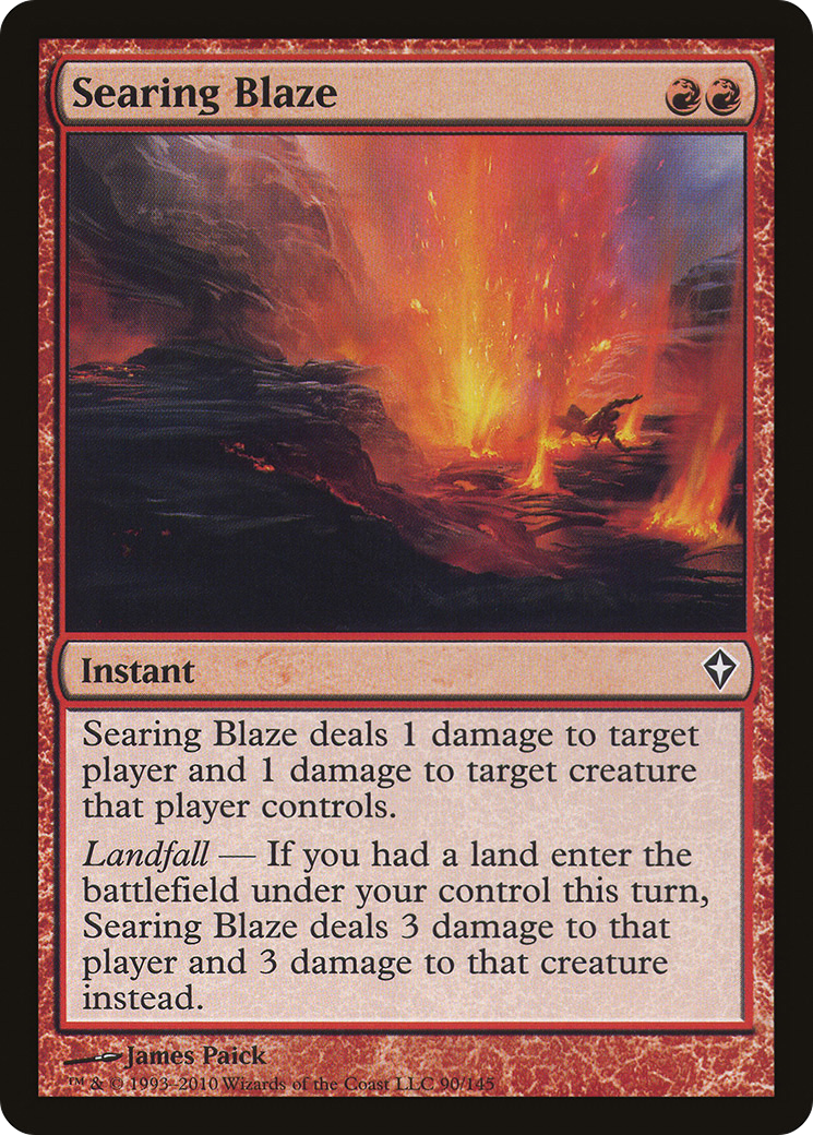 Searing Blaze (090) Foil - Worldwake