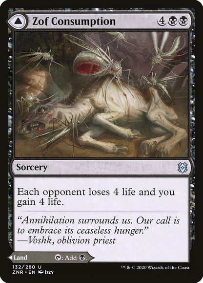 Zof Consumption // Zof Bloodbog [Zendikar Rising] Foil