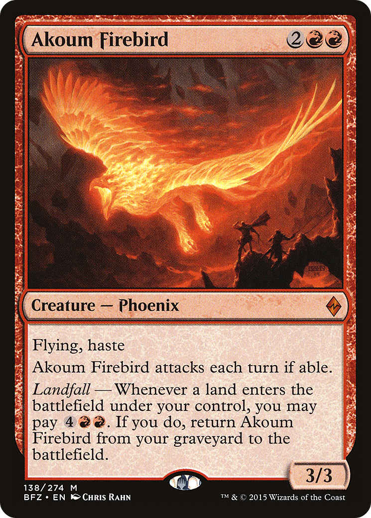 Akoum Firebird [Battle for Zendikar] Foil