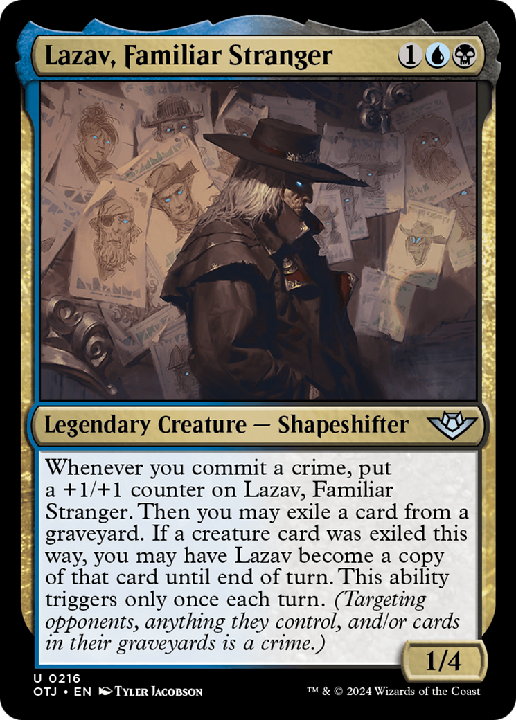 Lazav, Familiar Stranger [Outlaws of Thunder Junction] | Silver Goblin