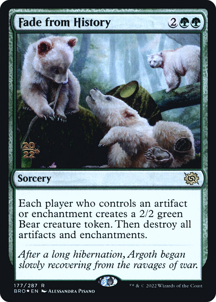 Fade from History [The Brothers' War Prerelease Promos]