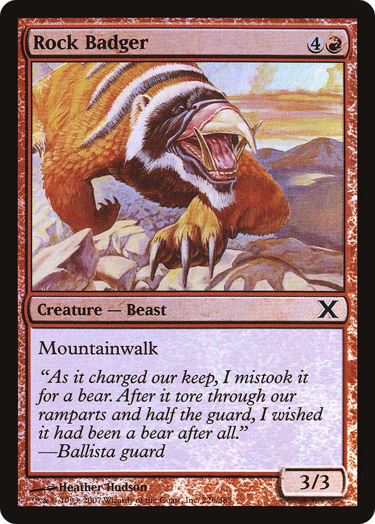Rock Badger (226) Foil - Tenth Edition