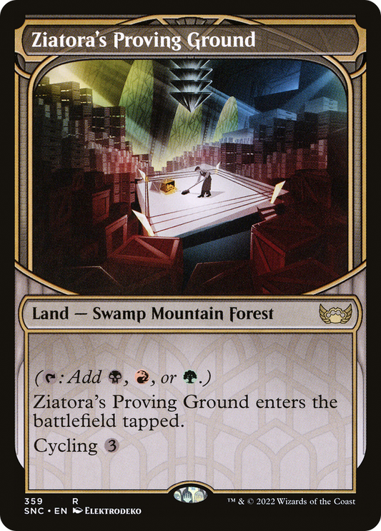 Ziatora's Proving Ground (Showcase Skyscraper) [Streets of New Capenna] Foil