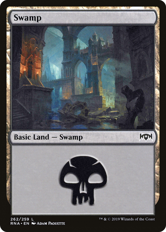 Swamp (262) [Ravnica Allegiance] Foil