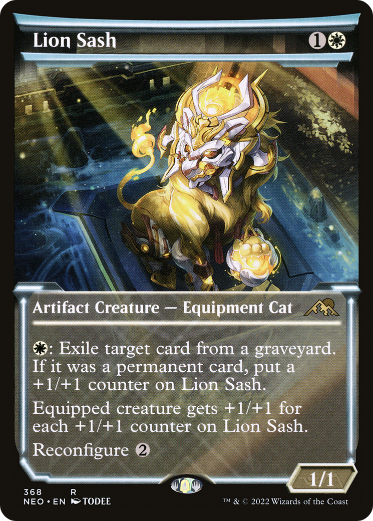 Lion Sash (Showcase Soft Glow) [Kamigawa: Neon Dynasty] Foil