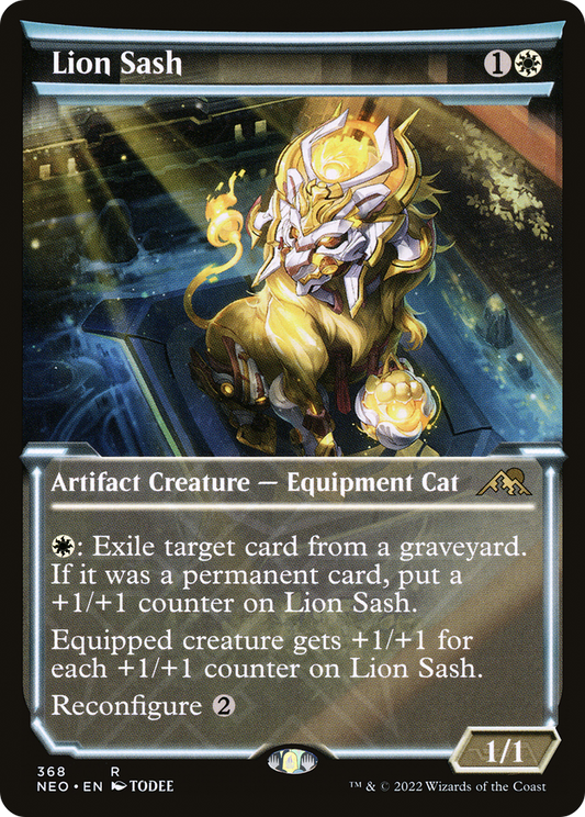 Lion Sash (Showcase Soft Glow) [Kamigawa: Neon Dynasty] Foil