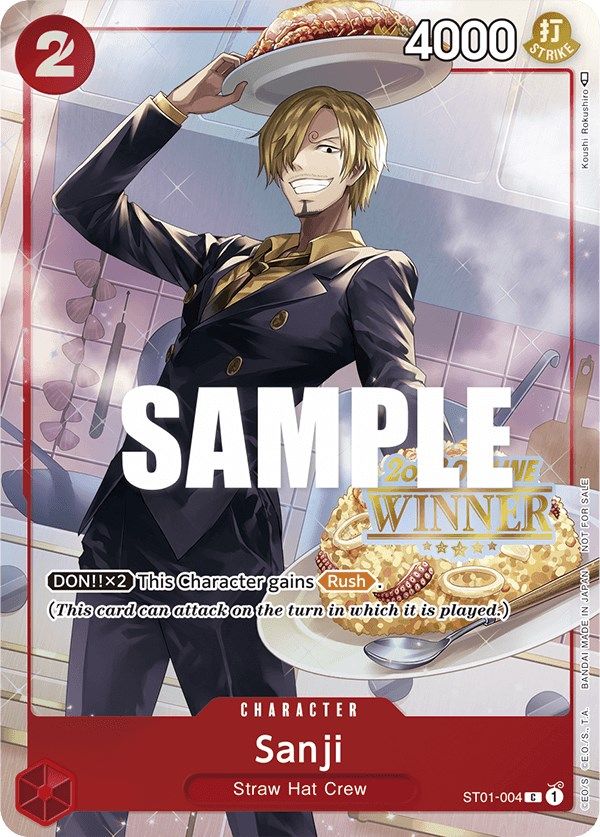 Sanji (Offline Regional 2023) [Winner] [One Piece Promotion Cards] | Silver Goblin