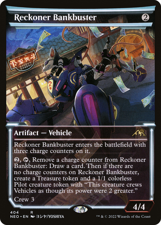 Reckoner Bankbuster (Showcase Soft Glow) [Kamigawa: Neon Dynasty] Foil