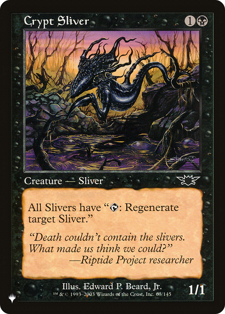 Crypt Sliver [The List Reprints] | Silver Goblin