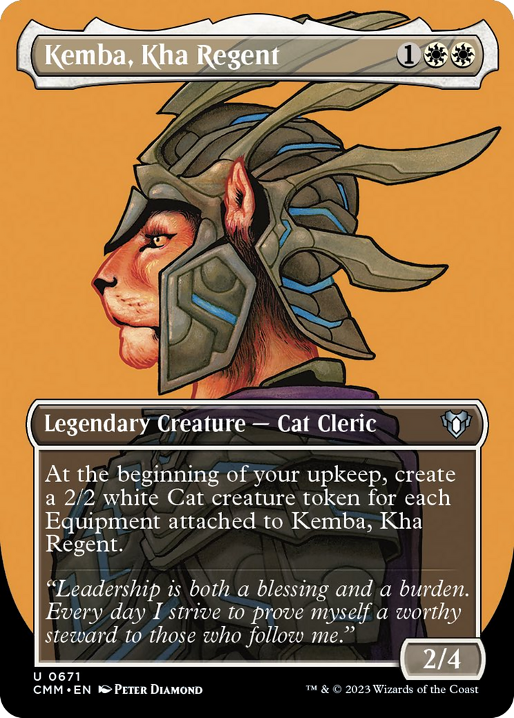 Kemba, Kha Regent (Borderless Profile) [Commander Masters] | Silver Goblin