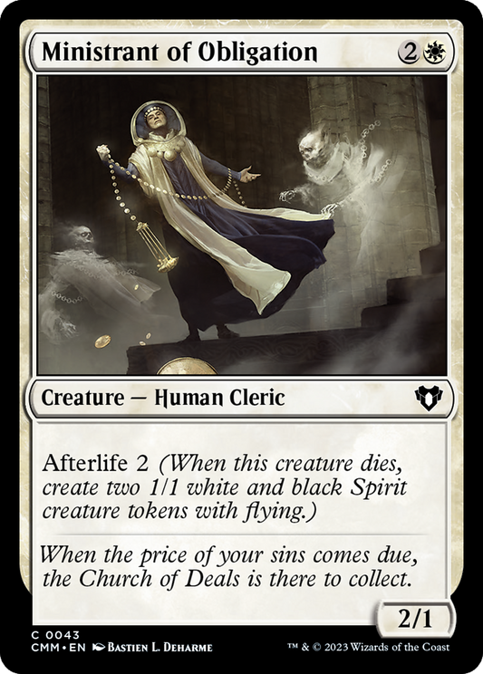 Ministrant of Obligation [Commander Masters] Foil