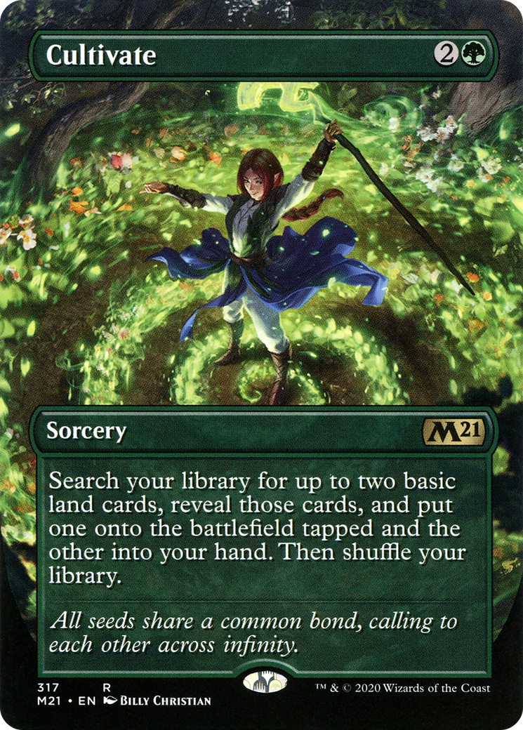 Cultivate (Borderless Alternate Art) [Core Set 2021] Foil