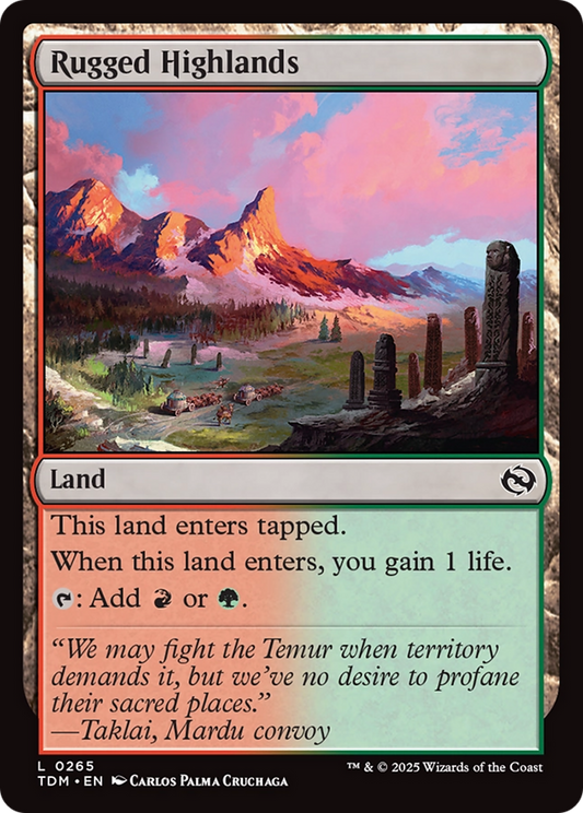 Rugged Highlands (265) Foil - Tarkir: Dragonstorm